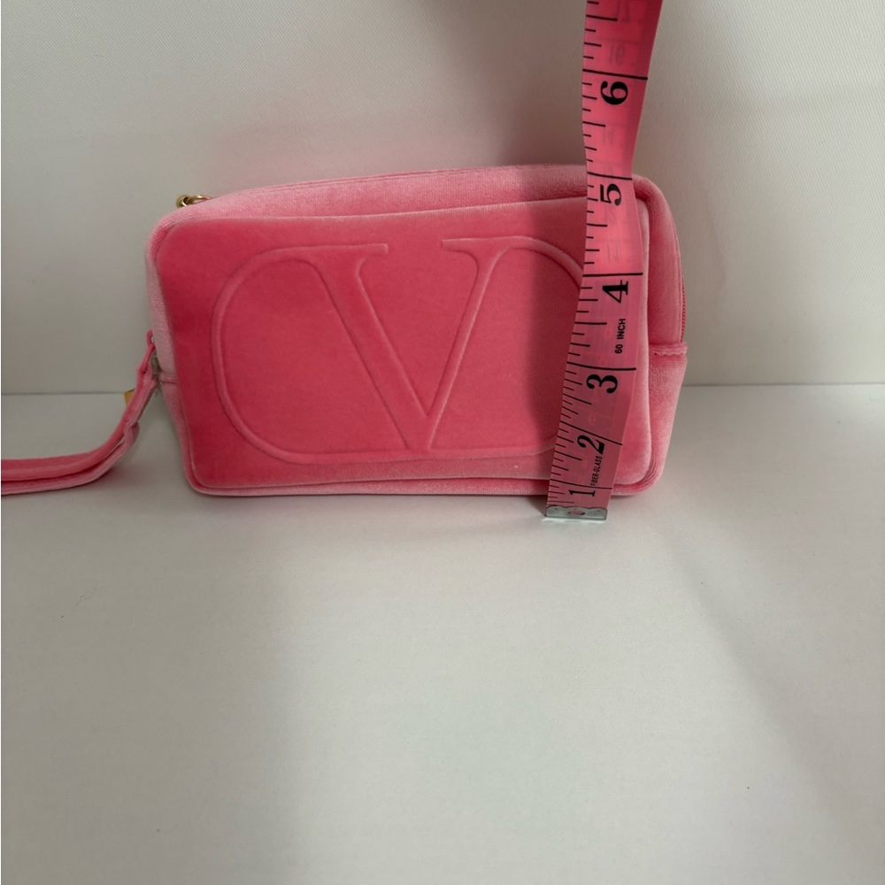 Valentino Mini Velvet Pouch with straps - Picture 9 of 9